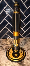 1:1 Star Wars Mace Windu Lightsaber Replica w/ Jedi Display Stand | 3D Printed picture