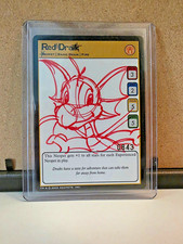 Neopets TCG Red Draik Sketch Card Serialized #0843 2005 Darkest Faerie RARE picture