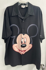 Disney World Mickey Mouse Face XL Polyester Mens Shirt picture