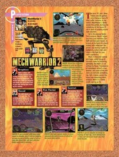 1997 MechWarrior 2 PS1 Original Advertisement / Retro Promo vr1 picture