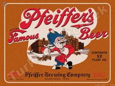 Pfeiffer's Famous Beer Label 9