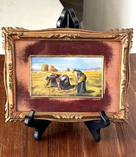 Victorian Gilded Carved Wood Picture Frame Velvet Inner Matte Border 6