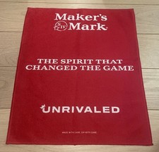 Maker's Mark Whiskey Brand New 14x18 Red Hand Towel picture