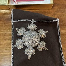 2005 Gorham Sterling Silver Collectible Snowflake Christmas Ornament picture