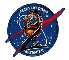 NASA Artemis 2 space program US Navy Recovery Force Diver patch picture