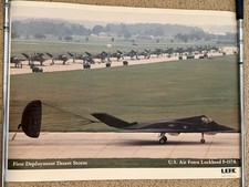 RARE Lockheed f-117a first deployment desert storm LERC PHOTO poster picture