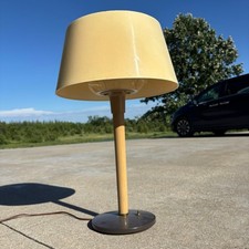 Vintage MCM Gerald Thurston Lightolier Table Lamp W/ Diffuser Shade Industrial picture