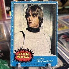1977 STAR WARS Trading Card Series 1 - Blue  #1 LUKE SKYWALKER   picture