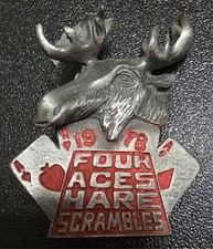 Motorcycle Pin Vintage 1978 Four Aces Hare Scrambles B1 picture
