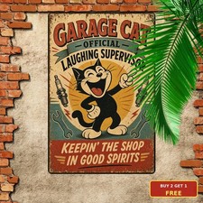 Retro Gato Felix Classic Metal Tin Sign Cartoon Wall Art Plaque picture