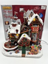 LEMAX SIGNATURE ELF MADE TOY FACTORY 75190 - LIGHTS/MOTION/SOUND Working-Read picture