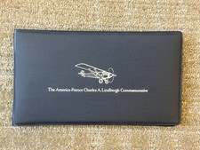 The America-France Charles A. Lindbergh Commemorative (2) Silver Coins 24KT picture
