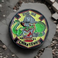 FDNY Ladder 6 & Engine 9 Challenge Coins - Chinatown Dragons 2 Coin Set picture