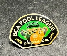 BCA Pool League Member Billiards Hat Lapel Pin HTF VGC picture