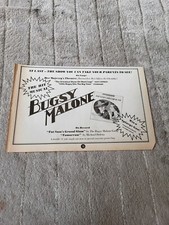 TPGM23 ADVERT 5X8 BUGSY MALONE : HER MAJESTY'S THEATRE & ON RECORD picture