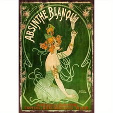 Classic Absinthe Blanqui Attractive Tin Metal Signs Home Décor 8x12 picture