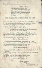 WWI SALISBURY PLAIN WILTSHIRE Sling Camp Kaiser That Blighted My Life SONG PC picture