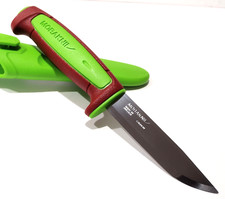 MORA SWEDEN MORAKNIV MILITARY RED/GREEN BASIC 511 CARBON STEEL TACTICAL KNIFE picture