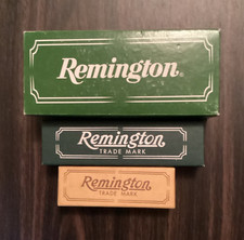 Remington 3-Pc Pocketknife Lot Manual Lockback SS Drop Point Delrin 1988 picture