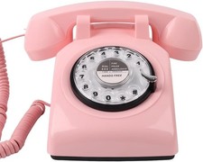 Rotary Phone, Vintage Phone, Retro Phones For Landline, Corded Old Telephone Wit picture