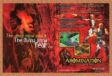 Abomination PC Original 1998 Ad Print Authentic Eidos Horror Video Game Promo v2 picture