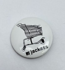 Rare 2001 MTV Jackass The Movie 4 Button Pin Used picture