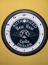 Boss Hoss Cycles Motorcycle dealer  collectible vintage like working wall clock picture