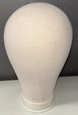 22” Mannequin Head Millinery Cork Cloth Canvas Wig Hat Toupee Block Form picture