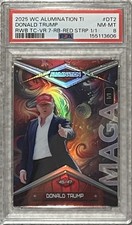 2025 WILD CARD ALUMINATION DONALD TRUMP INAUGURATION 1/1~PSA 8~BRAND NEW SLAB picture