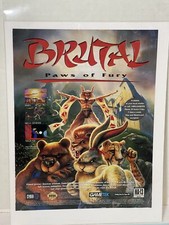 Brutal Paws Of Fury Print Ad Wall Art Ephemera picture