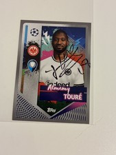 Almamy Toure Autograph Topps UEFA Champions League Sticker Signed Frankfurt picture