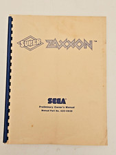 SEGA SUPER ZAXXON VIDEO GAME PRELIMINARY OWNER'S MANUAL WITH SCHEMATICS 420-0838 picture