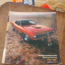Original 1970 Plymouth Barracuda Sales Brochure Catalog-split seam picture