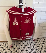 Disney Parks x Her Universe Walt Disney World Varsity Jacket, size M, Red/White picture