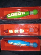 SCRABBLE Board Game Collector Pens (3) vintage picture