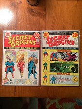 Secret Origins #1 & #2 Lot (DC 1973) Bronze Age Mid-High Grade Flat & Clean picture