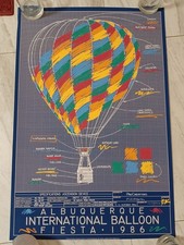 1986 International Balloon Fiesta  Numbered 2247/5000 K.N Martin Screen Print picture