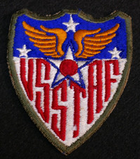 WW2 USAAF United States Strategic Air Force SSI Shoulder Patch Wartime OD Border picture