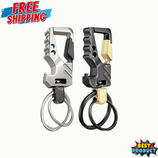 1/2x Keychain & Bottle Opener Automatic Tactical Carabinr EDC Keychain with Clip picture