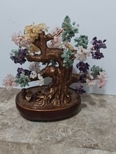  Kalifano Chakra Bonsai TREE OF LIFE Multicolored Gemstones   picture