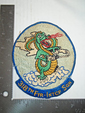 RARE***1960s US Air Force 318th Fighter Interceptor Squadron Flight Jacket Patch picture