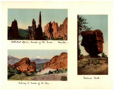 Colorado. Garden of the Gods. Cathedral Spires Original Vintage Photochrom Prin picture