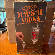 4077th Mash Vodka Advertising Bottle w/  Dispensing System in Box,please read picture