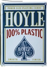 Hoyle 100% Plastic Blue Deck Playing Cards Deck Brand New picture