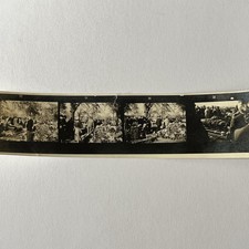 Vintage Sepia Photo Strip Snapshot Photograph Funeral Post Mortem Memento Mori picture