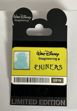 WDI I.D. Badge Series Phineas Hitchhiking Ghost Haunted Mansion 2010 Disney Pin picture