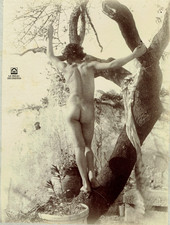 PHOTO Baron VON GLOEDEN Ca 1890 Artistic Nude The Watchman picture
