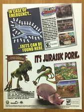 Airline Tycoon Evolution / Dino Island PC 2002 Vintage Print Ad/Poster Official picture
