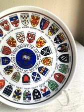 Vintage University of Oxford Decorative Porcelain Plate English Dark Academia picture
