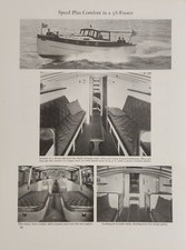 1927 Magazine Photo Banfield 38-Foot Sea Skiff Interior Stateroom & Cabin picture